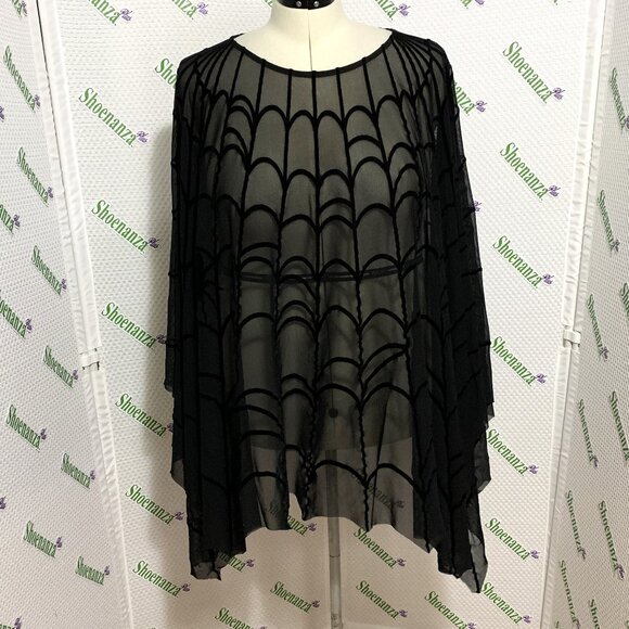 Torrid Poncho Spiderweb Spider Mesh Costume Cosplay Halloween Plus 3 4 22 26 - Picture 1 of 7